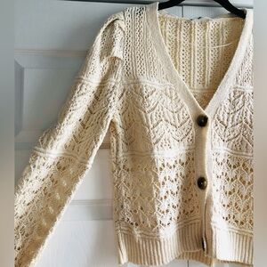 Openwork detail Cardigan